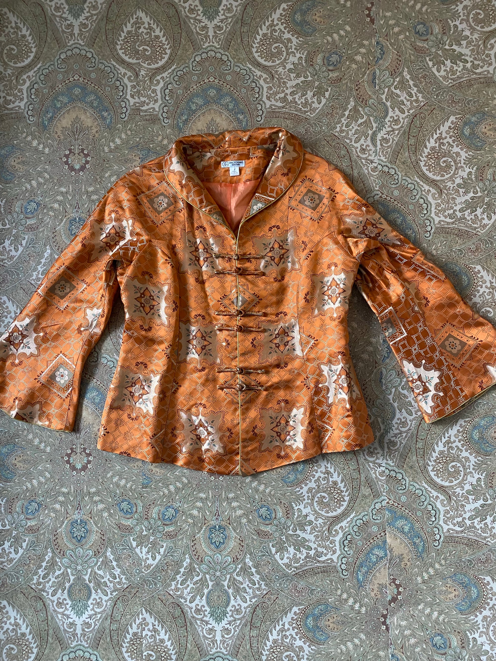 Silk Bell Sleeved blazer