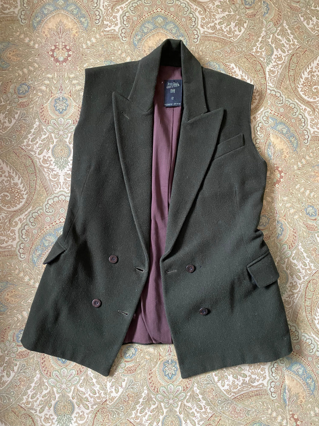 Jean Paul Gaultier Wool Blazer Vest