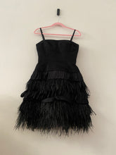 Load image into Gallery viewer, BCBG Max Azria cocktail feather dress
