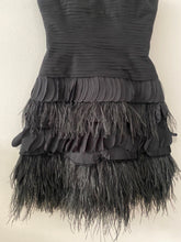 Load image into Gallery viewer, BCBG Max Azria cocktail feather dress
