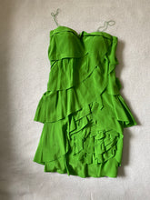 Load image into Gallery viewer, Aiden Mattox Silk Green Dress
