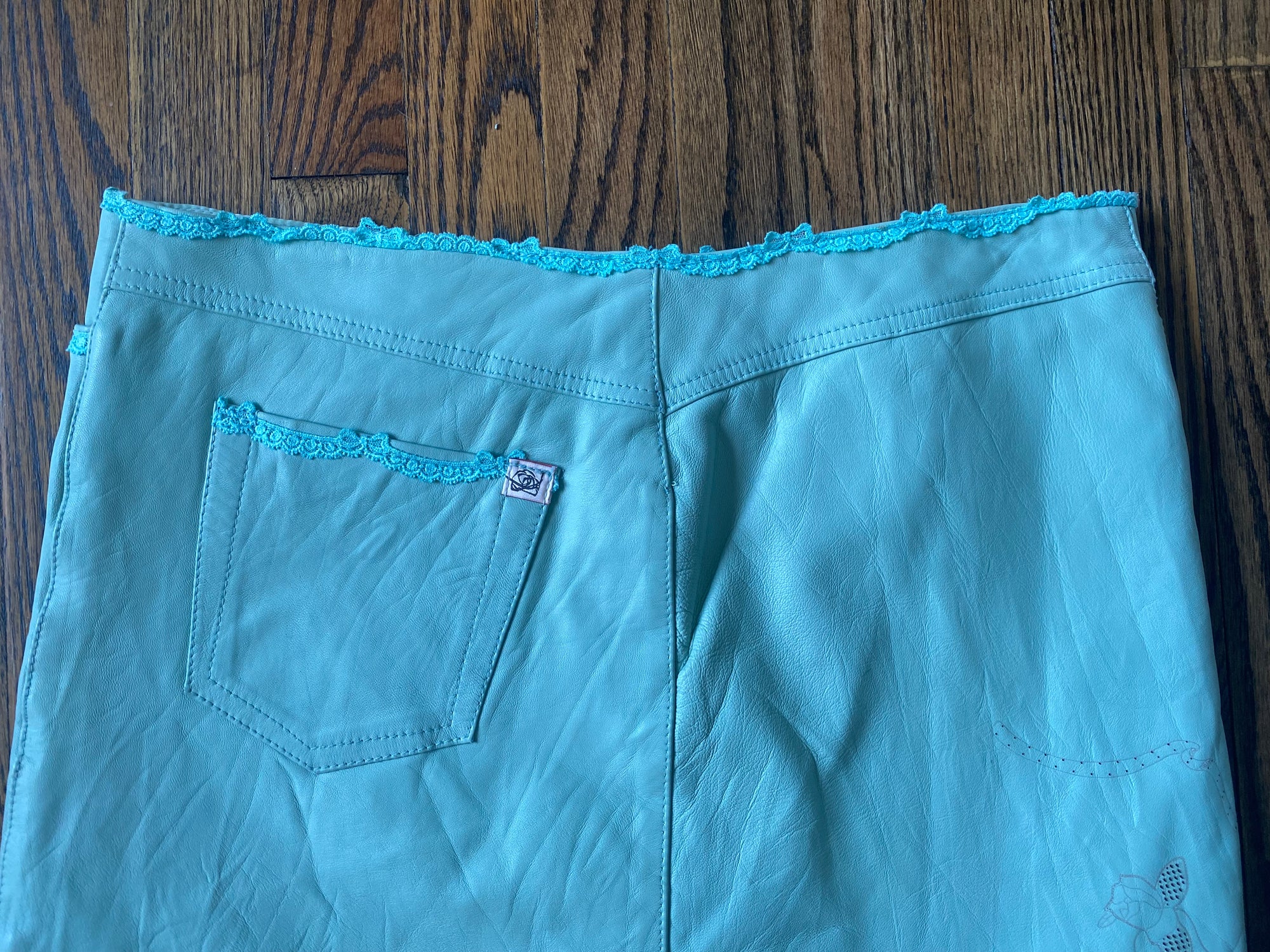 Amuleti Leather mini skirt
