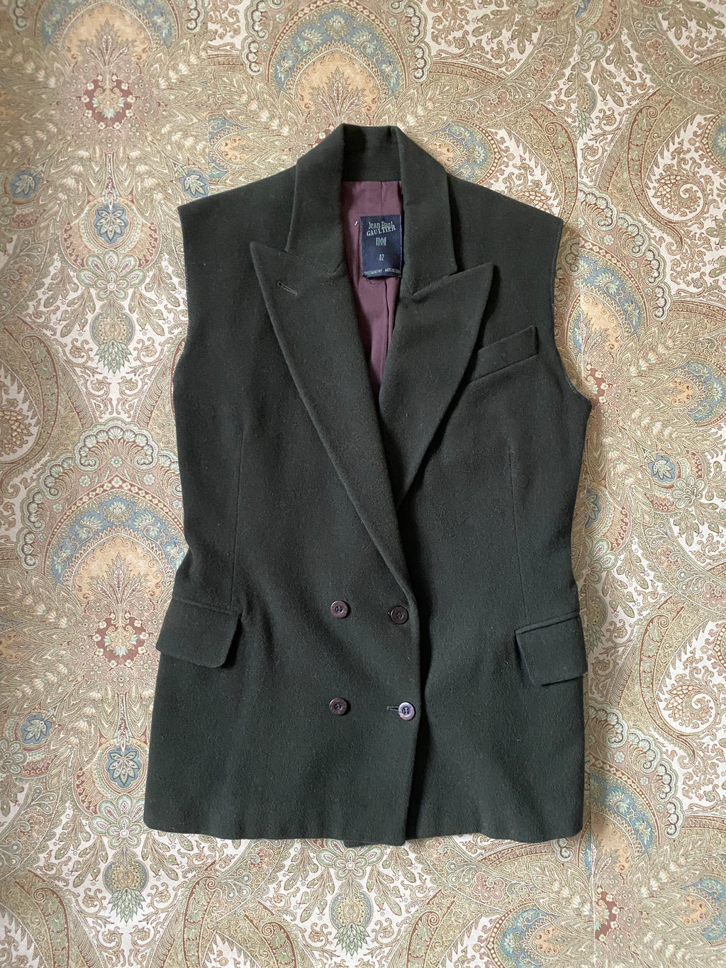 Jean Paul Gaultier Wool Blazer Vest