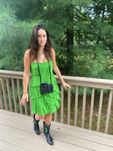 Load image into Gallery viewer, Aiden Mattox Silk Green Dress
